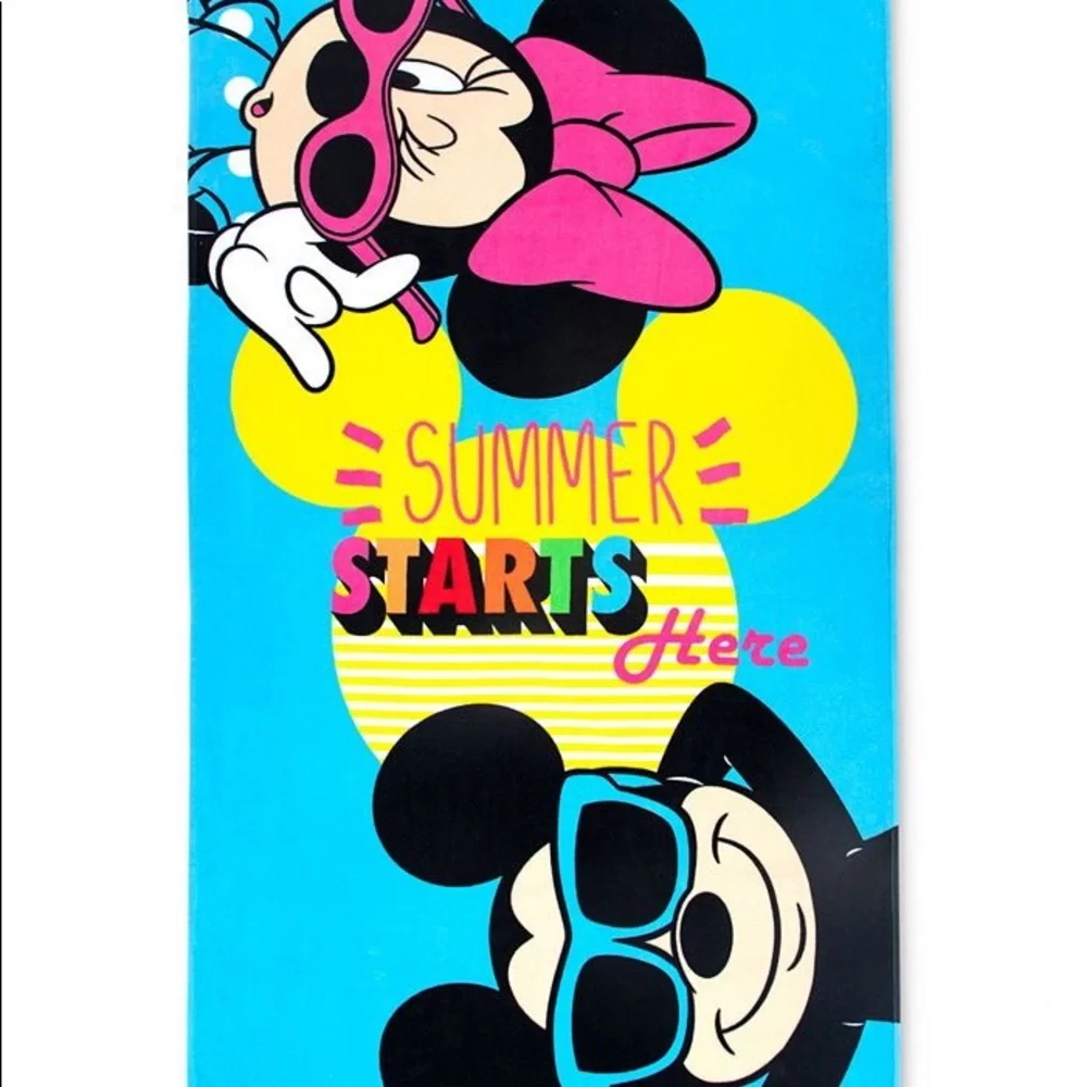 Disney Mickey Mouse & Friends “Summer Starts Here” Beach Towel 34in x 64in